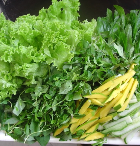 Rau sống/Bánh ram